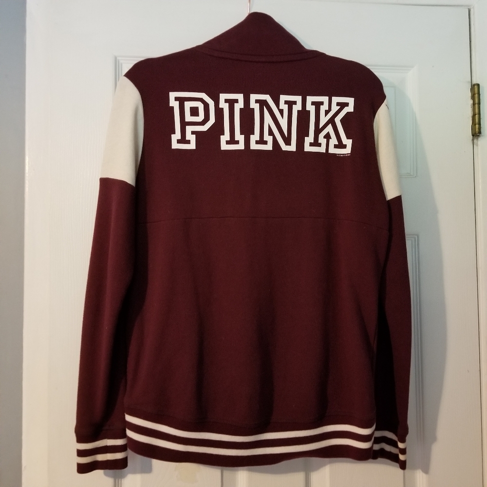 Pink Womens 1/4 Zip Pull Over XS - Picture 3 of 8